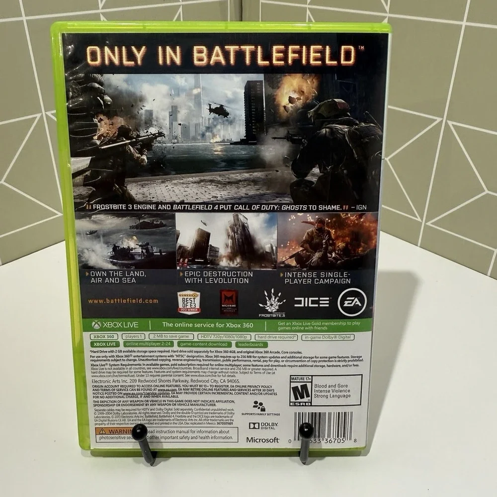 XBOX 360 Battlefield 4 -  Limited‎ Edition Video Game Multi-player war